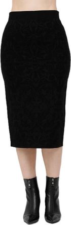 Max Mara Rokken, Dames, Zwart, L, Polyester, Adunco Skirt