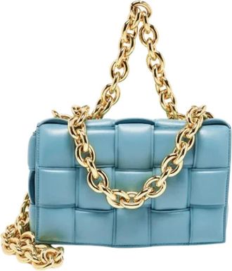 Bottega Veneta Pre-owned Leather bottega-veneta-bags - Dames - Vintage Schoudertas - Blauw - ONE Size - Leer - Vintage