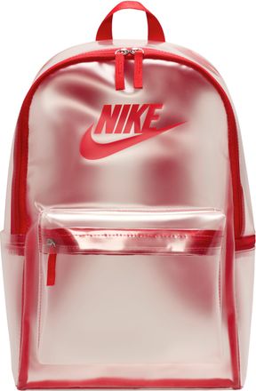 Nike Heritage Crystal 25L Backpack Clear University Red HV8920-905