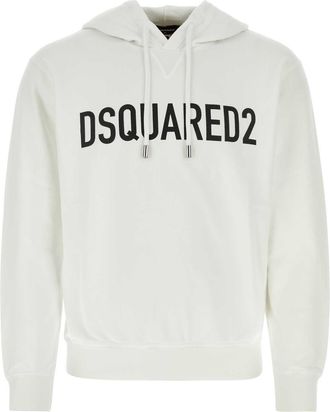 Dsquared2 White Cotton Sweatshirt