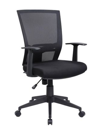 Serena Serena - Silla De Oficina Palmerston, Silla Ejecutiva De Malla Con Reposabrazos, Asiento De Oficina Ergon&oacute;mico, Cm 59x64h96/106, Negro