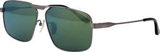 Balenciaga Bb0418Sk Aviator Zonnebril - unisex - Accessoires - Grijs - Maat: 62 MM