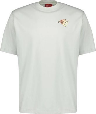 Diesel T-Boggy - Heren - T-shirts - Wit - S - Katoen - Tops