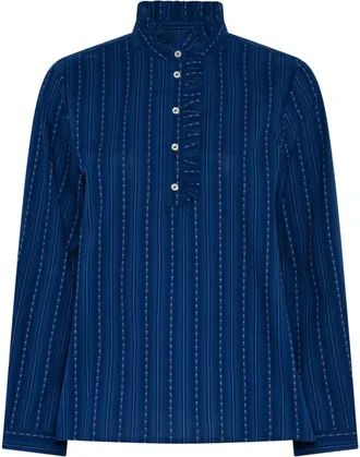 Julie Fagerholt - Heartmade Overhemden, Dames, Blauw, XS, Blouses
