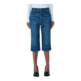 Chlo&eacute; Cropped Jeans, female, Blue, Size: W27 High-Rise Capri Jeans