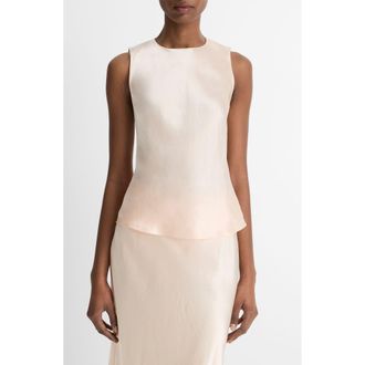Vince Naia Sleeveless Satin Shell in Lychee at Nordstrom Rack, Size Xx-Small