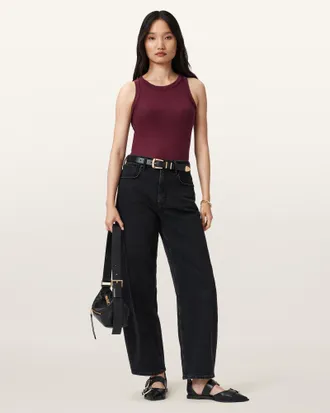 AllSaints Rina Crew Neck Sleeveless Tank Top