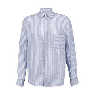 Frescobol Carioca Casual Shirts, male, Blue, 2XL, Telles Linen Shirt