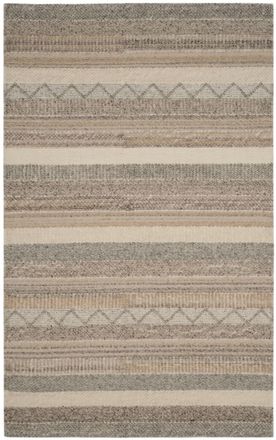 Safavieh Alfombra lana/algod&oacute;n beige 122 x 183 cm