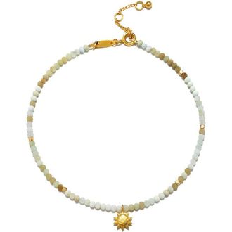 Satya Jewelry Peruvian opal sun anklet in White at Nordstrom