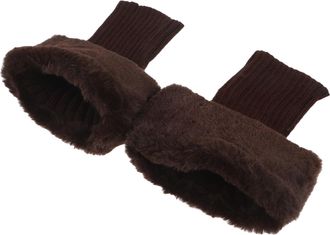 Kesyoo Winter Boot Covers for Women Leg Warmers Thick Knit Long Sleeve Warm Brown 1 Pair Ideal for Autumn and Winter Protection and Casual Style
