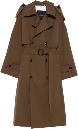 Federico Cina Jassen, Heren, Bruin, M, Katoen, Trenchcoat