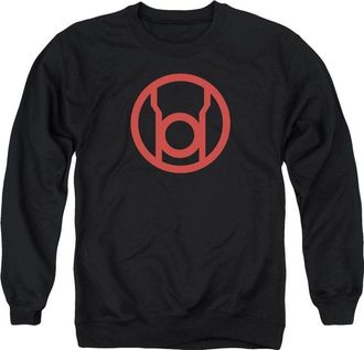 Gildan Green Lantern Red Emblem Adult Crewneck Sweatshirt