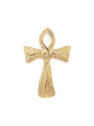 Givenchy Spilla con ciondolo a croce anni 90 - Oro