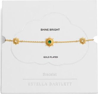 Estella Bartlett Sunburst Bracelet in Gold at Nordstrom