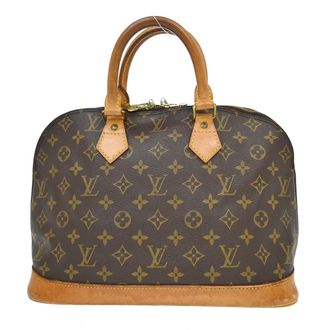 Louis Vuitton Alma Monogram Canvas Brown Canvas Handbag (Pre-Owned)