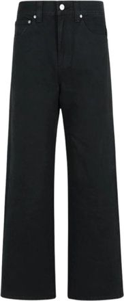 Khaite Zwarte Katoenen Five-Pocket Jeans - Dames - Loose Fit Jeans - Zwart - W28 - Katoen - Jeans