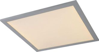 Globo Lighting Faretto da soffitto a led, pannello di superficie, bianco argento, alu dimmerabile, l 45 cm, soggiorno, camera da letto, sala da pranzo