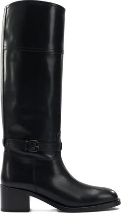 Maretto buckle strap boots - women - Calf Leather/Calf Leather/Calf Leather - 37.5 - Black