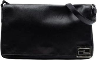 Fendi Pre-owned Shoulder Bag - Dames - Vintage Schoudertas - Zwart - ONE Size - Leer - Vintage