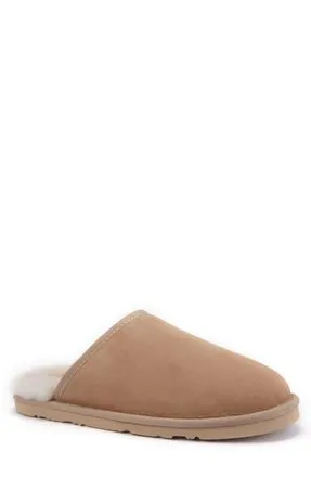 Australia Luxe Mool Genuine Shearling Lined Slipper in Sand at Nordstrom Rack, Size 10
