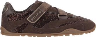 Pinko Pinko, Schoenen, Dames, Bruin, 40 EU, Leer, Yulia 03 Sneakers