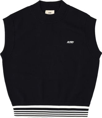 Autry Vest Main 030B Knitted - Dames - Tops zonder mouwen - Blauw - M - Nylon - Tops