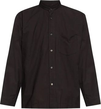 Homme Plissé Issey Miyake Camicia con colletto alla coreana - Nero