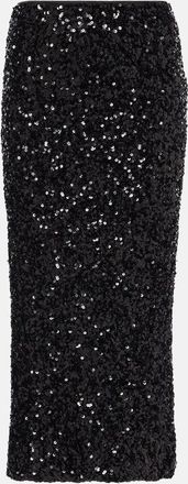 Rotate Sequined midi skirt