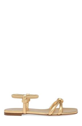 Gianvito Rossi Juno 05 Sandals in Metallic Gold Leather at Nordstrom, Size 36.5