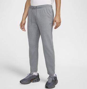 Nike Mens Primary Fleece Dri-FIT UV Tapered Performance Pants in Grey | FZ5850-065