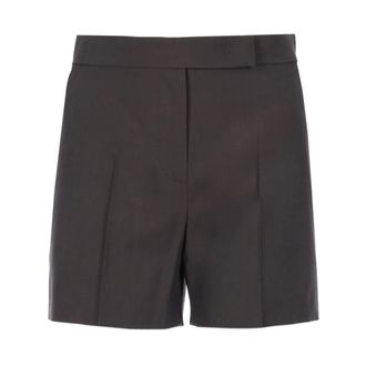 Max Mara Dames, Korte broeken, Grijs, Maat: 2XS Wol