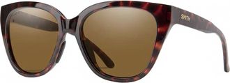 Smith Womens Era Polarized Sunglasses In Tortoise Chromapop Brown
