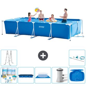Intex Piscina Con Estructura Rectangular - 450x220x84 Cm - 7-piezas S20069