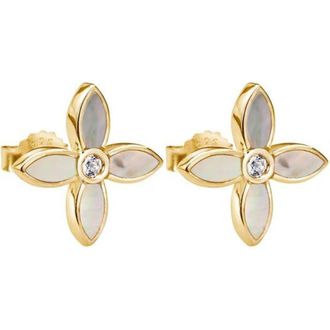 Murkani Floral Stud in Yellow Gold at Nordstrom