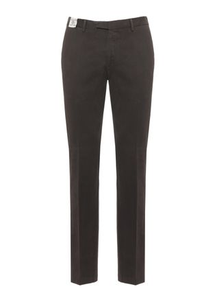 Devore Incipit Brown Cotton Straight-Leg Pants