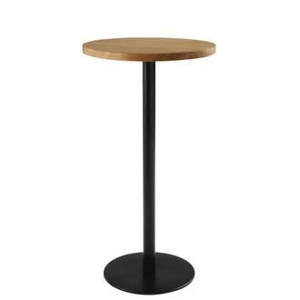 Maisons du monde Pata de mesa alta de metal negro Al.100