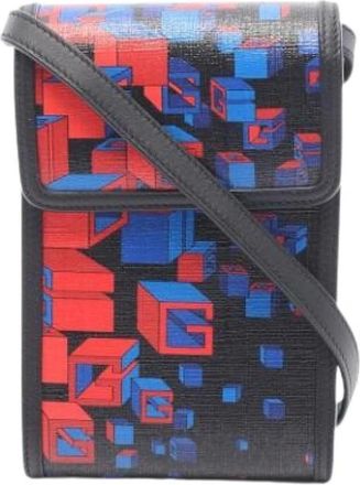 Gucci Borsa Pre-owned Vintage Canvas Crossbody - - Pre-owned - Donna - Multicolore - ONE SIZE