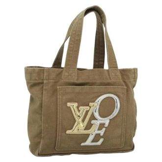 Louis Vuitton Bolso Tote de Lona Vintage Pre-owned - Pre-owned - Mujer - Marr&oacute;n - ONE SIZE
