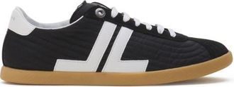 Lanvin Glen 2.0 Sneakers In Nylon in Black/white at Nordstrom, Size 47
