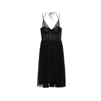 Elisabetta Franchi Dress In Floral Lace