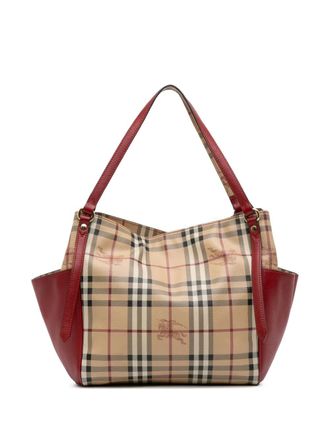 Burberry 2000-2017 Small Haymarket Check Coated Canvas Canterbury tote bag - Brown