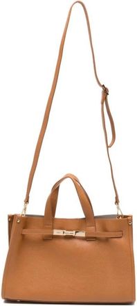 Marc Ellis Cassiope Tote Bag - Dames - Shoppers - Bruin - ONE Size - Leer - Tassen
