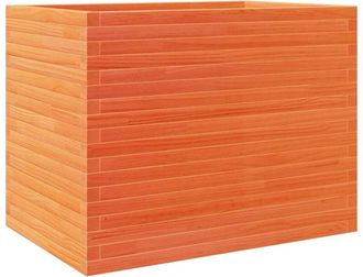 vidaXL Garden Planter Wax Brown 90x60x68.5 cm Solid Wood Pine Vidaxl