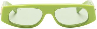 Gucci GG1771S geometric-frame sunglasses - women - Acetate - 51 - Green