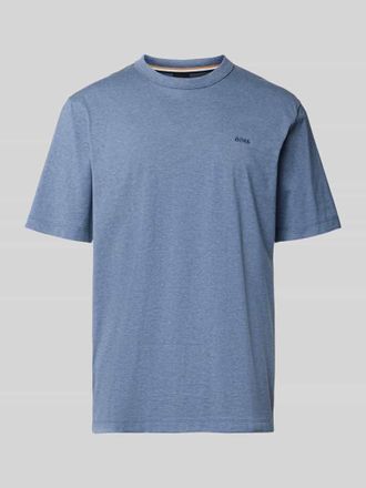 HUGO BOSS Regular Fit T-Shirt aus reiner Baumwolle Modell H-TAUT 15 in Blau, Gr&ouml;&szlig;e XXXL