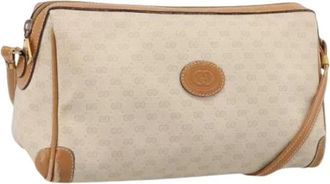 Gucci Pre-owned Vintage Schoudertas - Dames - Vintage Schoudertas - Beige - ONE Size - Leer - Vintage