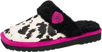 Ariat Womens Jackie Square Toe Exotic Print Pink Pony Slipper In Multi