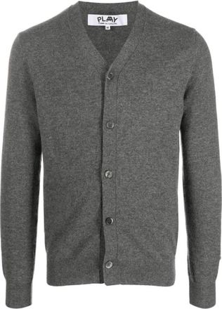 Comme Des Gar&ccedil;ons x The Artist Invader Wool Cardigan, Size Large
