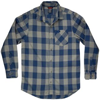 Mossy Oak Mens Herren Plaid Flanell Hemd Shirt, After Dark Buffalo, L